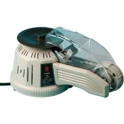 Tach-It Electric Tape Dispenser W/ Rotating Carousel For Tapes Up to 1"W