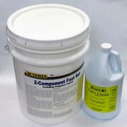 JE Tomes C-215 2-Component Fast Set Concrete & Patch Repair, 40lb Powder, 1 Gallon Polymer