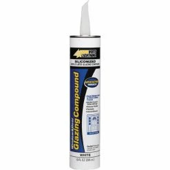 White Lightning® Siliconized Latex Glazing Compound - 10 Oz. - Pkg Qty 12