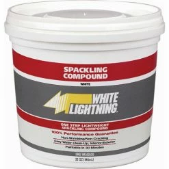 White Lightning® One Step Lightweight Spackling Compound - 1 qt. - WL60520 - Pkg Qty 6