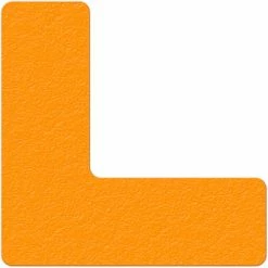 Incom Manufacturing Floor Marking Tape, Orange, L Shape, 25/Pkg., LM110N