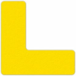 Incom Manufacturing Floor Marking Tape, Yellow, L Shape, 25/Pkg., LM110Y