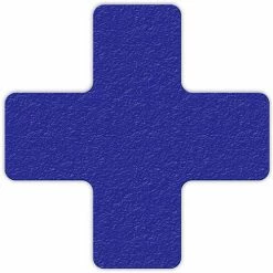 Incom Manufacturing Floor Marking Tape, Blue, + Shape, 25/Pkg., LM120B