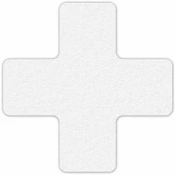 Incom Manufacturing Floor Marking Tape, White, + Shape, 25/Pkg., LM120W