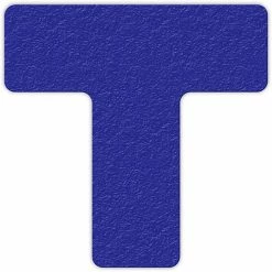 Incom Manufacturing Floor Marking Tape, Blue, T Shape, 25/Pkg., LM130B