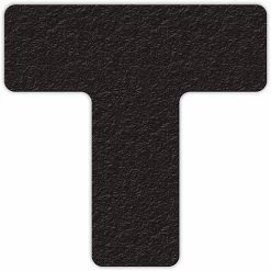Incom Manufacturing Floor Marking Tape, Black, T Shape, 25/Pkg., LM130K