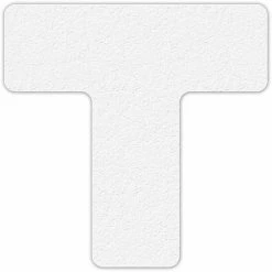 Incom Manufacturing Floor Marking Tape, White, T Shape, 25/Pkg., LM130W