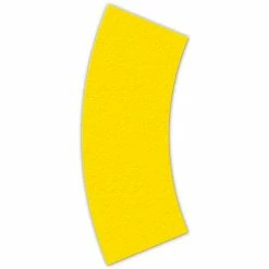 Incom Manufacturing Floor Marking Tape, Yellow, Arc Shape, 25/Pkg., LM140Y