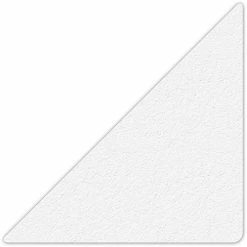 Incom Manufacturing Floor Marking Tape, White, 6" Triangle, 25/Pkg., LM170W