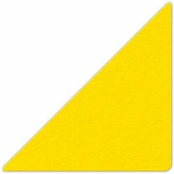 Incom Manufacturing Floor Marking Tape, Yellow, 6" Triangle, 25/Pkg., LM170Y