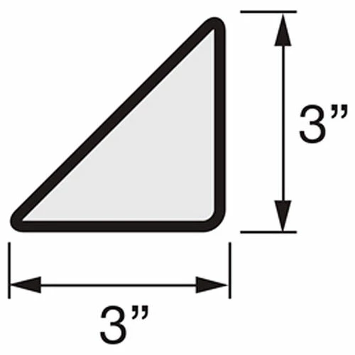 Incom Manufacturing Floor Marking Tape, Blue, 3" Triangle, 25/Pkg., LM180B 2 Incom Manufacturing Floor Marking Tape, Blue, 3" Triangle, 25/Pkg., LM180B - Image 2
