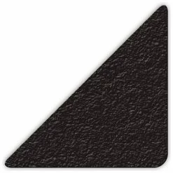 Incom Manufacturing Floor Marking Tape, Black, 3" Triangle, 25/Pkg., LM180K