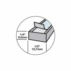 M-D Building Products M-D High Density Foam Tape (Closed Cell), 02279, Gray, 1/4" x 1/2" x 17'