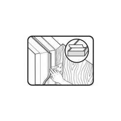 M-D Building Products M-D High Density Foam Tape (Closed Cell), 02311, Gray, 1/2" x 3/4" x 10'