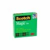 Scotch® Magic Invisible Tape, 1/2" x 1296", 1" Core, 1 Roll
