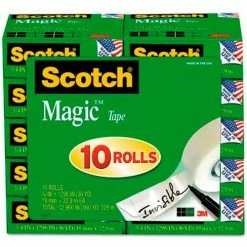 Scotch® Magic Tape Value Pack, 3/4" x 1000", 10 Rolls/PK
