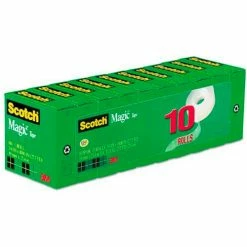 Scotch® Magic Tape Value Pack, 3/4" x 1000", 10 Rolls/PK -Adhesives, Sealants & Tape Sales 2022 MMM810P10K 1 1 3