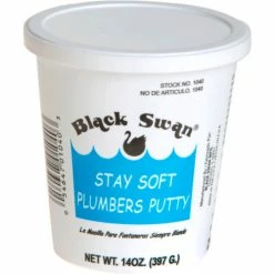 Black Swan Stay Soft Plumbers Putty, 14 oz. - Pkg Qty 24