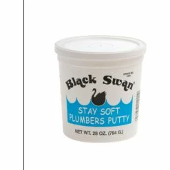 Black Swan Stay Soft Plumbers Putty, 28 oz.  - Pkg Qty 12