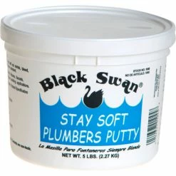 Black Swan Stay Soft Plumbers Putty, 5 lb - Pkg Qty 6