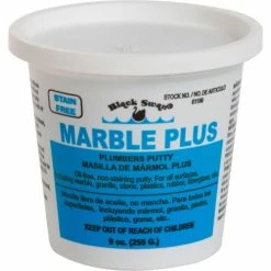 Black Swan Marble Plus Plumbers Putty, 9 oz. - Pkg Qty 18
