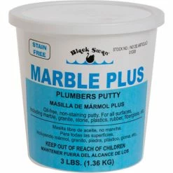 Black Swan Marble Plus Plumbers Putty, 3 lb - Pkg Qty 6