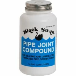 Black Swan Pipe Joint Compound, 1/2 Pt - Pkg Qty 12