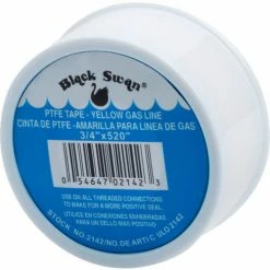 Black Swan PTFE Tape- Low Density, China - 3/4" X 520" - Pkg Qty 70