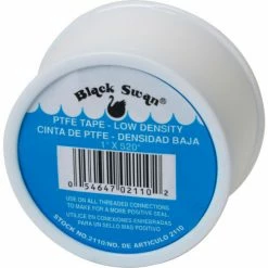 Black Swan PTFE Tape- Low Density, China - 1" X 520" - Pkg Qty 50