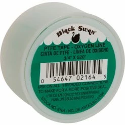 Black Swan PTFE - Tape - Green Oxygen - U.S.A., 3/4" X 520" - Pkg Qty 12