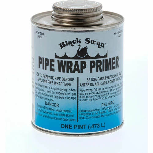 Black Swan Pipe Wrap Primer, 1 Pt. - Pkg Qty 12 1 Black Swan Pipe Wrap Primer, 1 Pt. - Pkg Qty 12