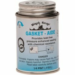 Black Swan Gasket Aide, w/Dauber In Cap, 1/4 Pt. - Pkg Qty 24