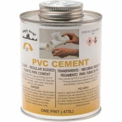 Black Swan PVC Cement (Clear) - Regular Bodied, 1 Pt - Pkg Qty 12