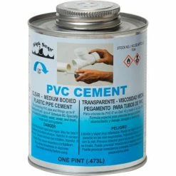 Black Swan PVC Cement (Clear) - Medium Bodied, 1 Pt - Pkg Qty 12