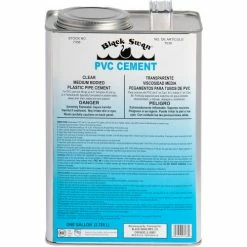 Black Swan PVC Cement (Clear) - Medium Bodied, 1 Gal - Pkg Qty 6