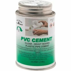 Black Swan PVC Cement (Clear) - Heavy Bodied, 1/4 Pt - Pkg Qty 24