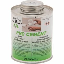 Black Swan PVC Cement (Clear) - Heavy Bodied, 1 Pt - Pkg Qty 12