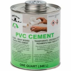 Black Swan PVC Cement (Clear) - Heavy Bodied, 1 Qt - Pkg Qty 12