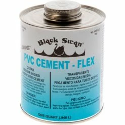 Black Swan PVC-Flex Cement (Clear) - Medium Bodied, 1/2 Pt - Pkg Qty 24