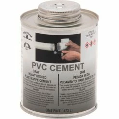 Black Swan PVC Cement (Gray) - Heavy Bodied, 1/2 Pt - Pkg Qty 24