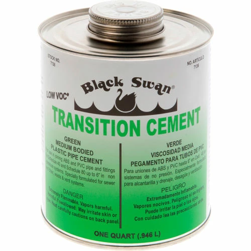 Black Swan Transition Cement (Green) - Medium Bodied, 1 Qt - Pkg Qty 12 1 Black Swan Transition Cement (Green) - Medium Bodied, 1 Qt - Pkg Qty 12