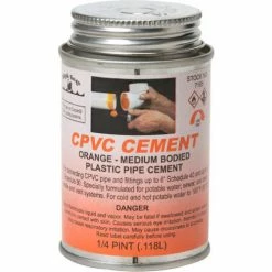 Black Swan CPVC Cement (Orange) - Medium Bodied, 1/4 Pt - Pkg Qty 24