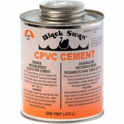 Black Swan CPVC Cement (Orange) - Medium Bodied, 1 Gal - Pkg Qty 6