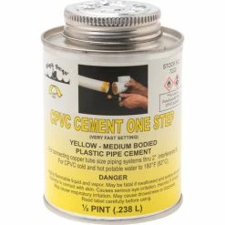 Black Swan CPVC Cement One Step (Yellow) - Medium Bodied, 1/2 Pt - Pkg Qty 24