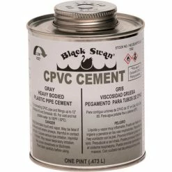 Black Swan CPVC Cement (Gray) - Heavy Bodied, 1 Pt - Pkg Qty 12
