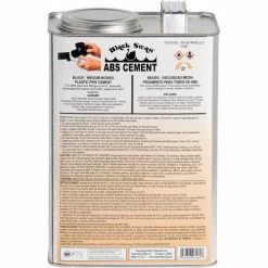 Black Swan ABS Cement (Black) - Medium Bodied, 1 Gal - Pkg Qty 6