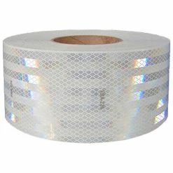 National Marker NMC CT2W Conspicuity Reflective Tape, White, 2"W x 150'L, 1 Roll