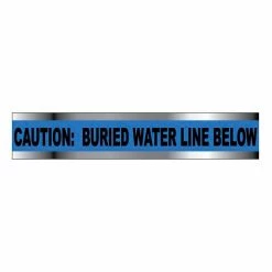 National Marker Detectable Underground Warning Tape - Caution Buried Water Line Below - 2"W