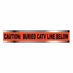 National Marker Detectable Underground Warning Tape - Caution Buried CATV Line Below - 2"W