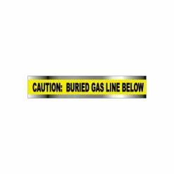 National Marker Detectable Underground Warning Tape - Caution Buried Gas Line Below - 2"W
